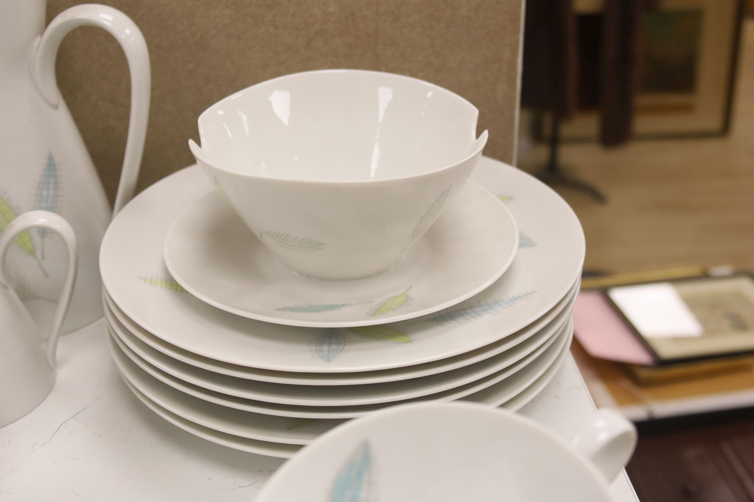 Raymond Loewy for Rosenthal - a leaf design 'Form 2000' dinner and coffee service, 1950s